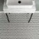 Pixel Chequer Hexagon White & Black Matt 23x23