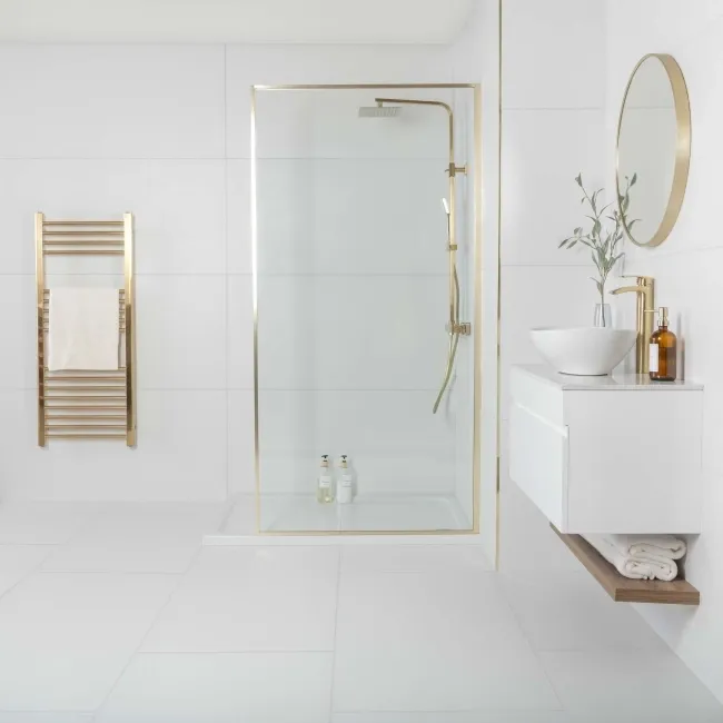 Alaska Mate White Matt Tiles 1200x600