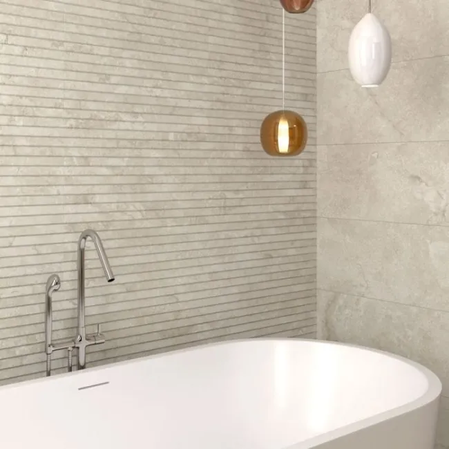 Melrose Himalaya Beige Decor Stone Effect Tiles 300x600