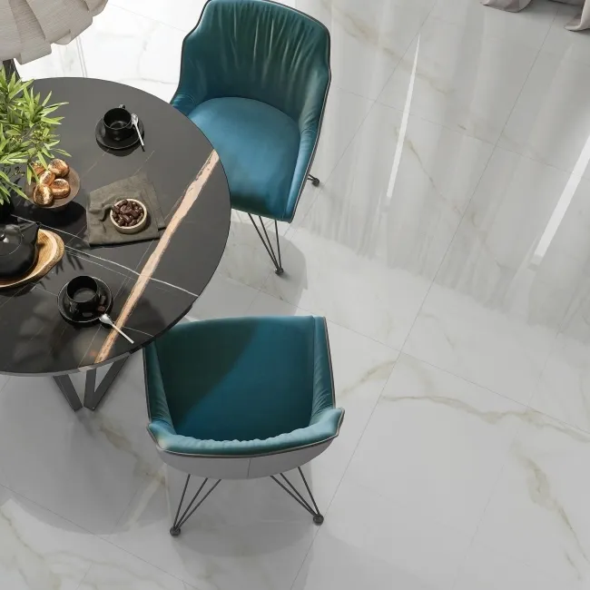 Palatina Gold Gloss 60x60 Marble Effect Tiles