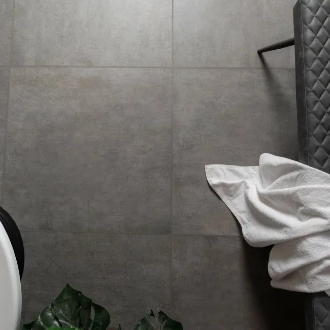 Clay Stone Effect Dark Stone Effect Grey Floor Tiles