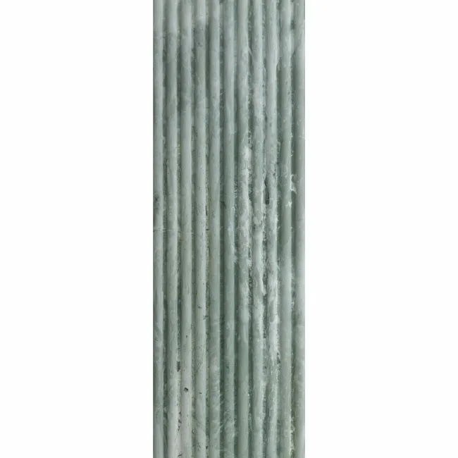 Fluted Travertino Jungle Green Decor Wall Tiles