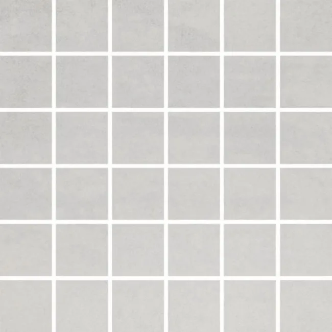 Concrete Flower Light Grey Mosaic Concrete Effect Tiles