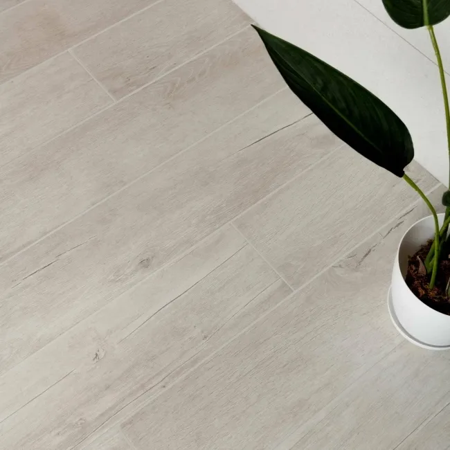 Lenk White Wood Effect Tile 1510x240