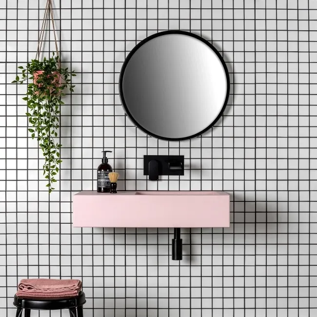 Pixel White Square Gloss 50x50