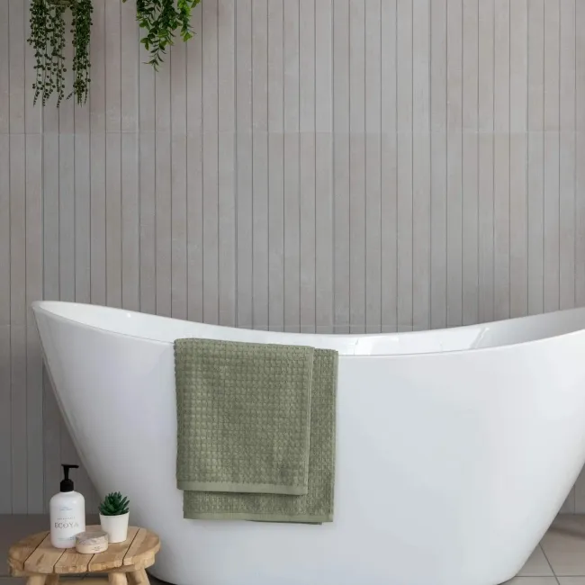 Porto White Matt Decor Concrete Effect Wall Tiles