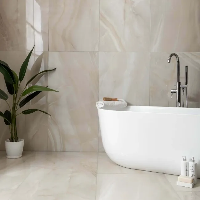 Rodas Light Beige Marble Effect Tiles 1200x600
