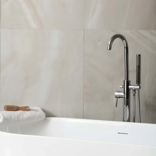 Rodas Light Beige Marble Effect Tiles 1200x600