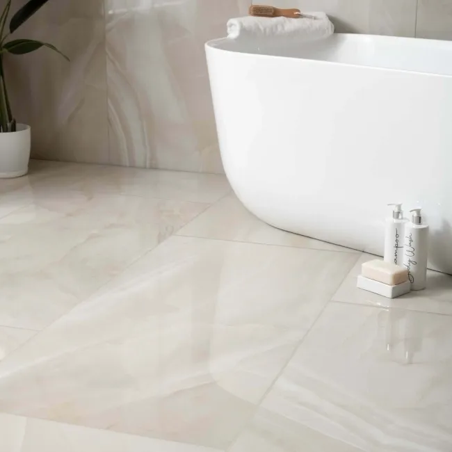 Rodas Light Beige Marble Effect Tiles 1200x600