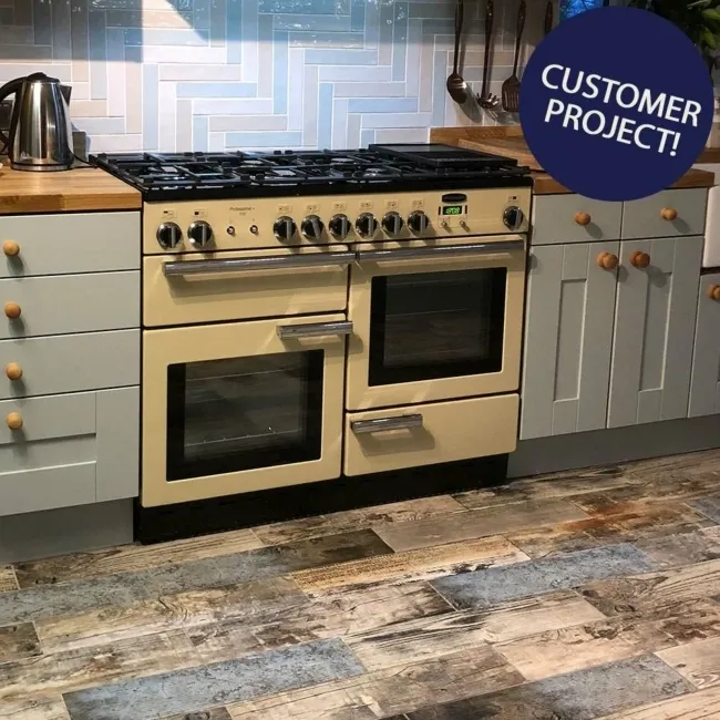 Vintage Blue Wood Effect Tile 15x60