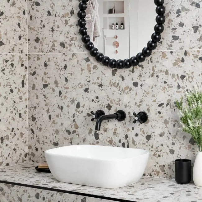 Rialto Twister Mix Matt Grey Rectified 598X598