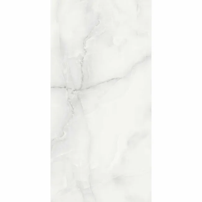 Makrana Vanilla Onyx Polished Marble Effect Tile 600x1200