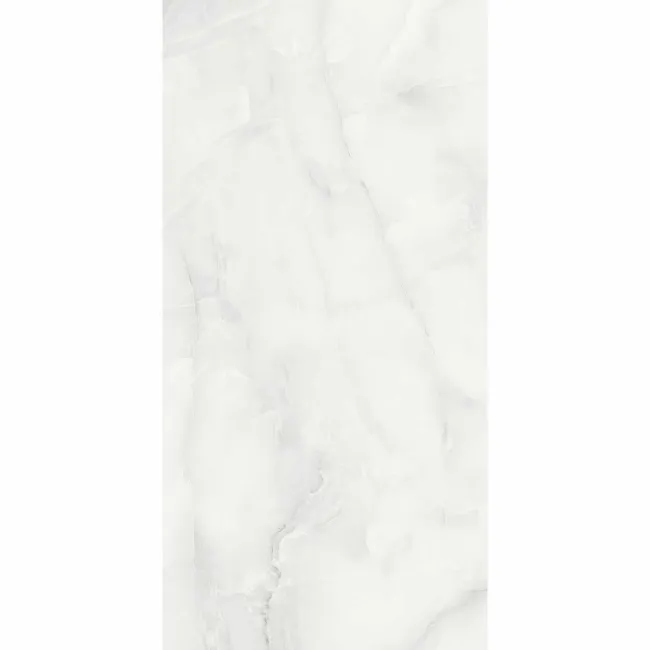 Makrana Vanilla Onyx Polished Marble Effect Tile 600x1200