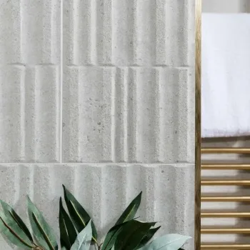 Manhattan Silver Wavy Stone Effect Tiles