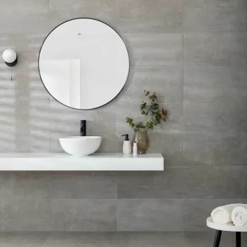 Porto Grey Matt Concrete Effect Wall and Floor Tiles