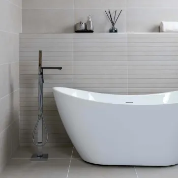 Porto Ivory Matt Decor Concrete Effect Wall Tiles