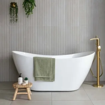 Porto White Matt Decor Concrete Effect Wall Tiles