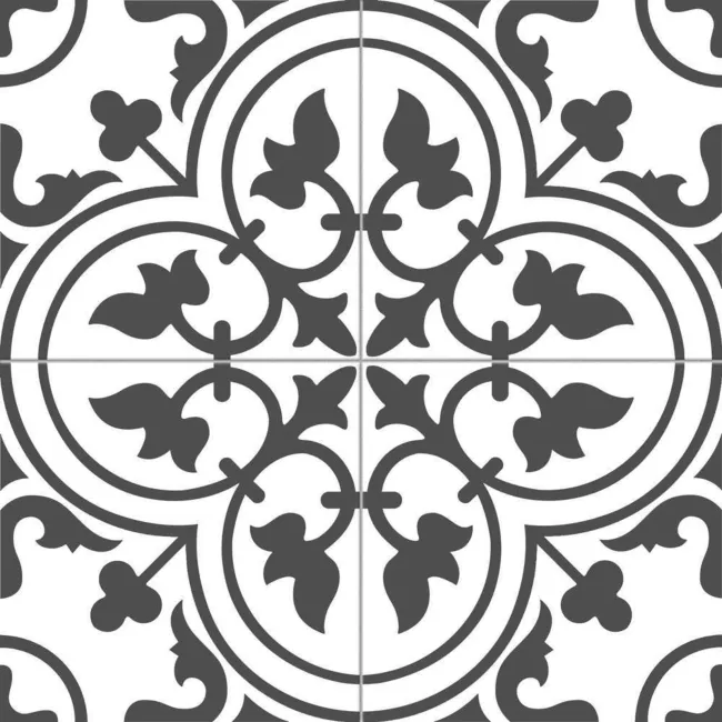 Bourton Monochrome Black