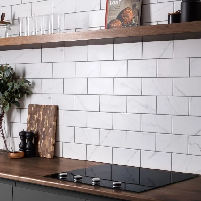 Apennine Flat Matt Marble Effect Tile 10x20