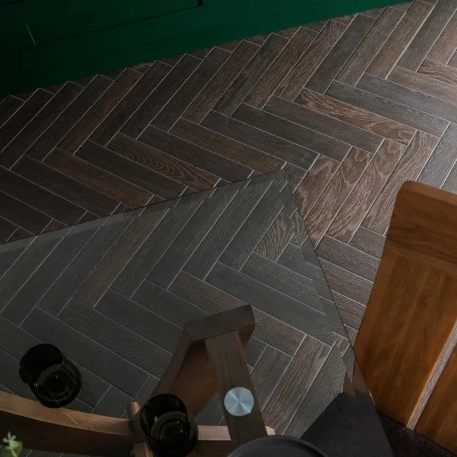 Ancona Chocolate Wood Effect Tile