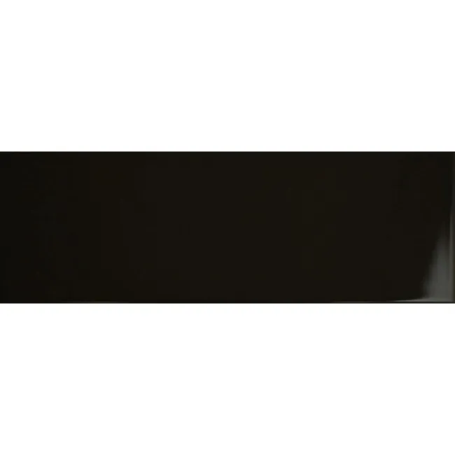 Bricks Black Gloss Ceramic Metro Wall Tiles 300x100x7mm