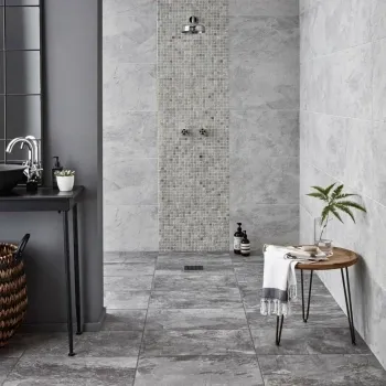 Nordic White Slate Effect Tiles