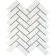 Pixel White Herringbone Matt 22x73