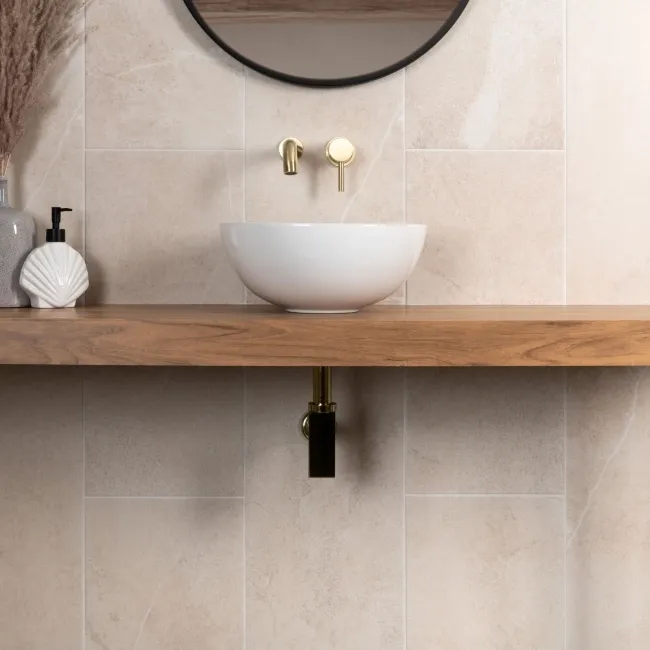 Stoneart Matt Beige Stone Effect Wall and Floor Tiles