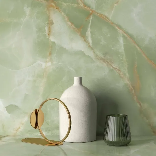 Lux Noor apple Marble Effect Tile