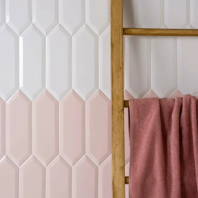 Pickett® Bevelled Petal Pink Metro Tiles
