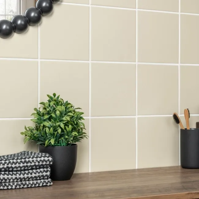 Monocolour Roca Beige Flat Matt Square 150x150