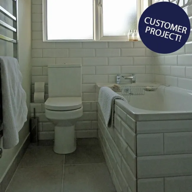 Metro White Gloss 300X100 Wall Tiles