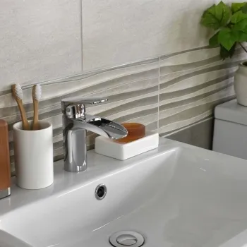 Milos Relieve Decor Mix Gris Stone Effect Tiles