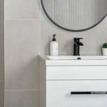 Porto White Matt Concrete Effect Wall and Floor Tiles