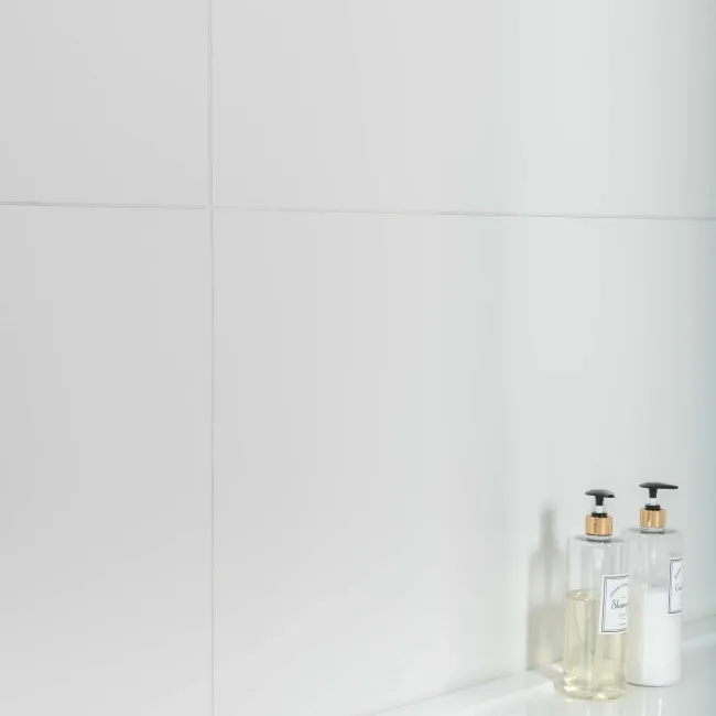 Alaska Mate White Matt Tiles 1200x600