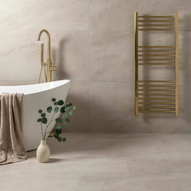 Astra Ivory Matt Stone Effect Tiles 1200x600