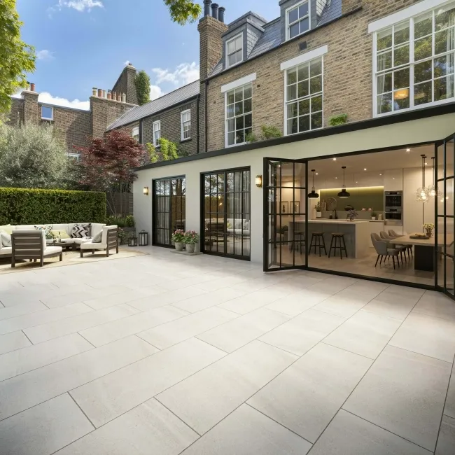 New Pietra White Rectified Stone Effect Slab 1200x600x20mm