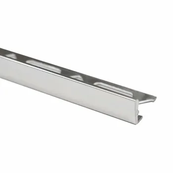12.5mm Aluminium Straight Edge Silver Trim