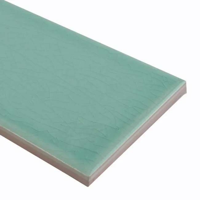 Liso Craquele Verde Mar Green Metro Tiles 75x150