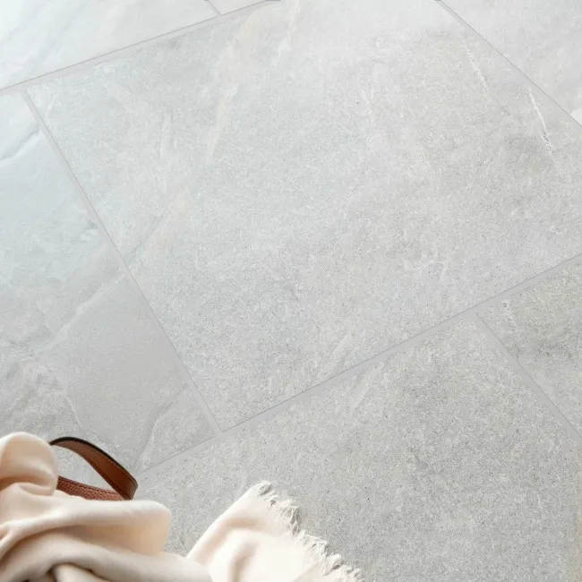 Granby Light Grey Matt Stone Effect Wall And Floor Tiles 597x597