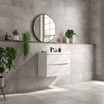 Tapa Grey Rectified Matt Stone Effect Tile 600x300x7mm