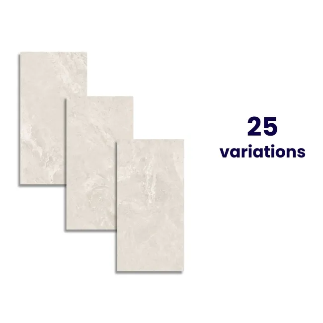 Eternity Ivory Stone Effect Tiles 600x300