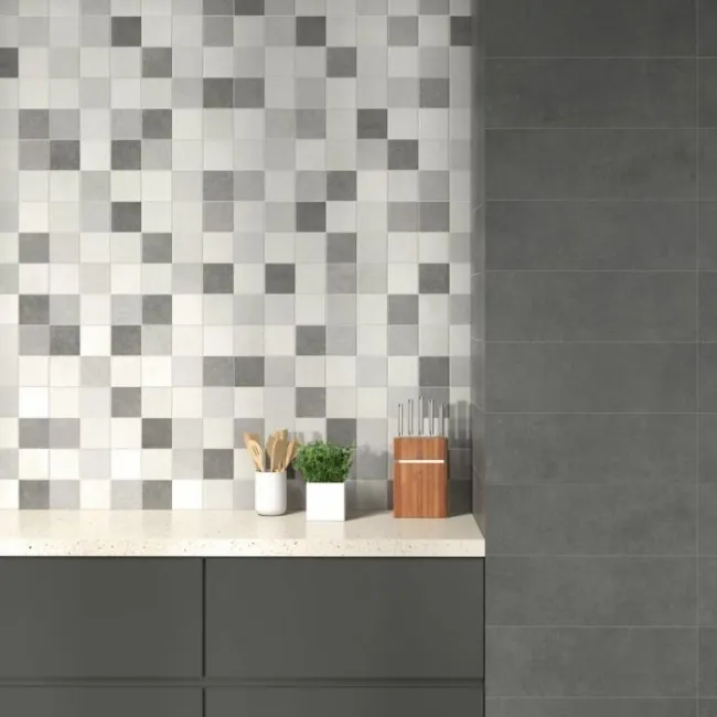 Uptown RLV Cold Concrete Effect Tiles