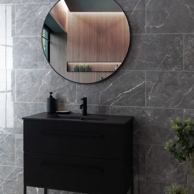 Belvedere Marengo Marble Effect Tiles 300x600