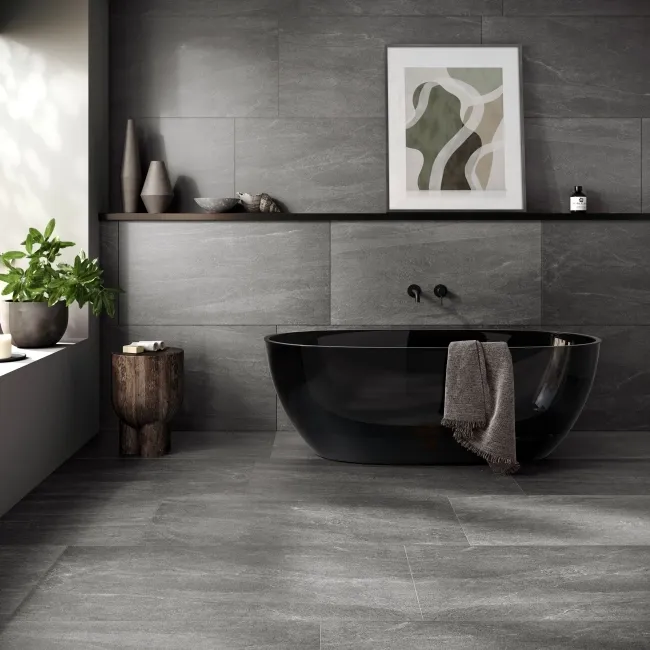 Carmo Stone Black Matt Tiles 1200x600