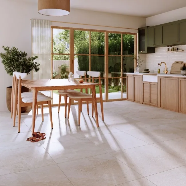 Carmo Stone Ivory Matt Tiles 600x600