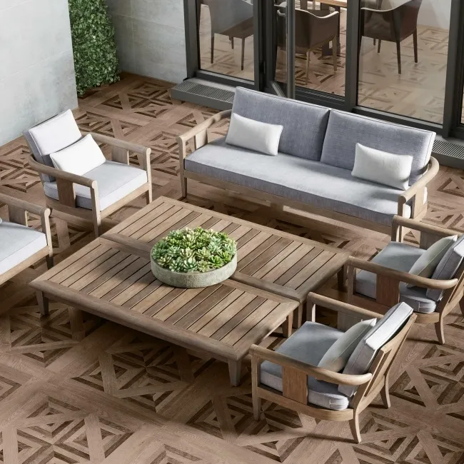 Old Manor Dark Walnut Outdoor Paving Slabs