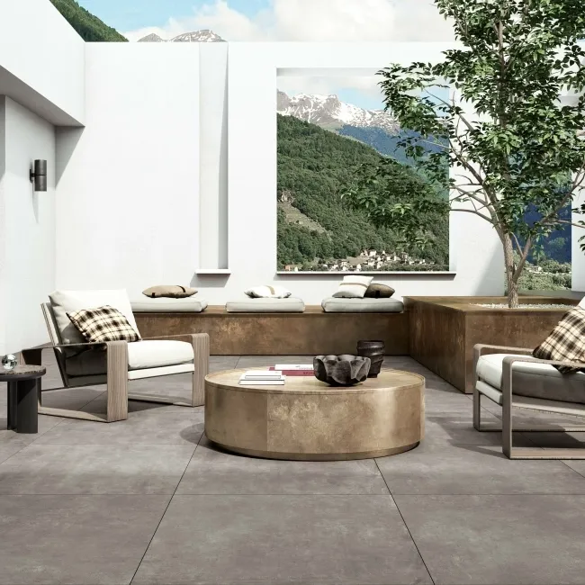 Open Antracite Concrete Effect 800x800x20mm Slabs