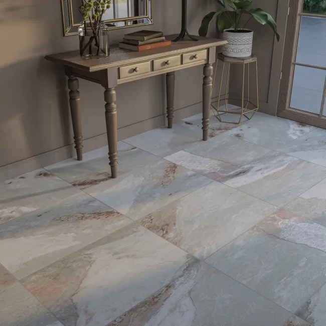 Newstone Iceberg Light Grey Matt Slate Effect Wall and Floor Tiles