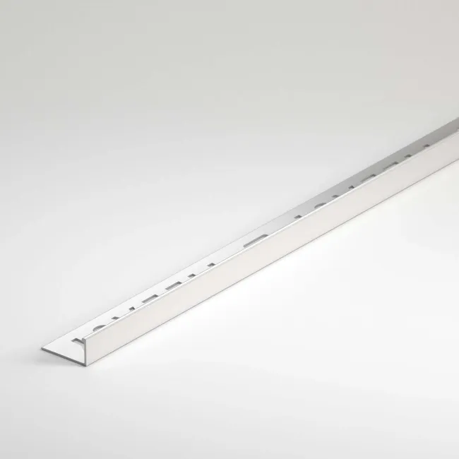 12mm White Square Edge Metal Trim